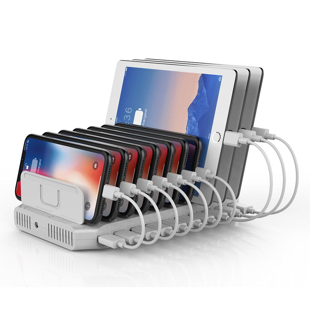 10 Port USB Charging Station 60W