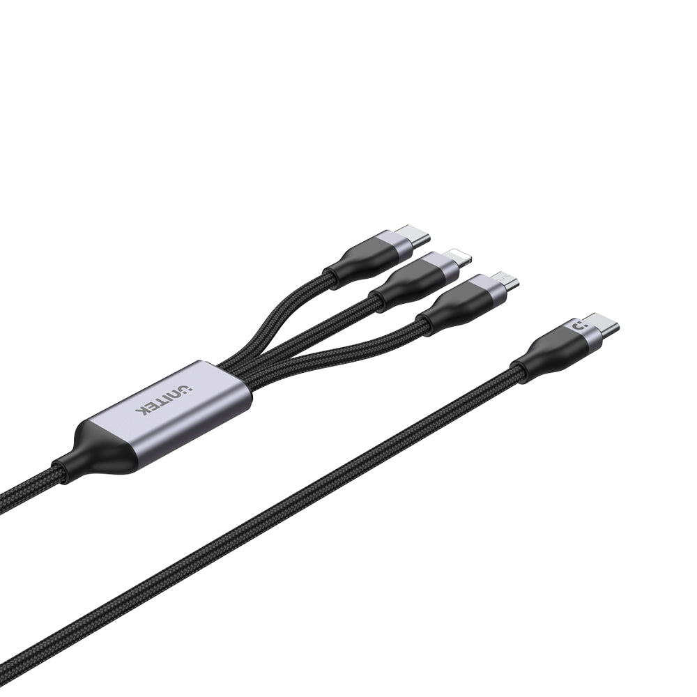 3-in-1 USB-C to Lightning / USB-C / Micro USB Multi Charging Cable