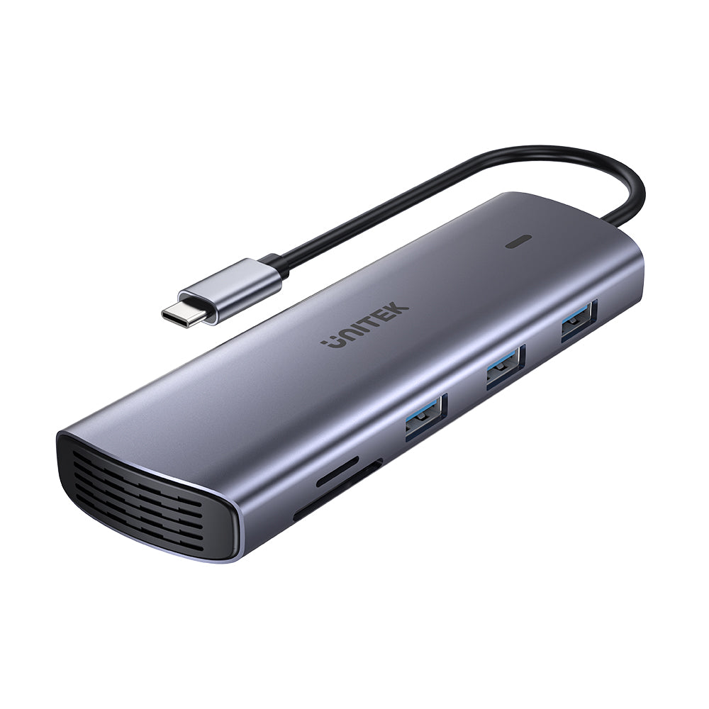 9-in-1 USB-C Hub with Dual Display, Dual Card Reader and 100W PD