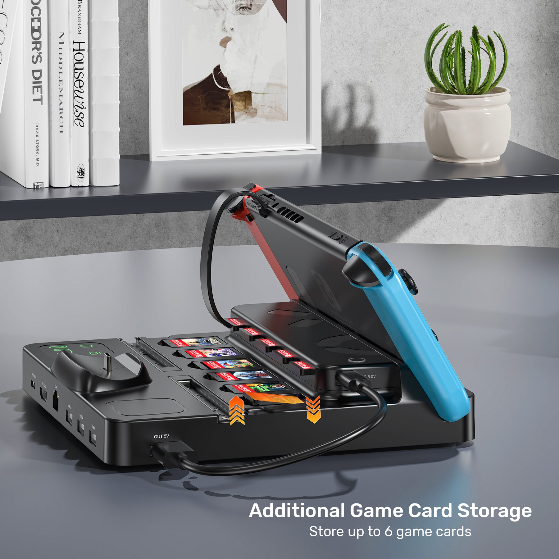 Switch Charging Station with Game Card Reader