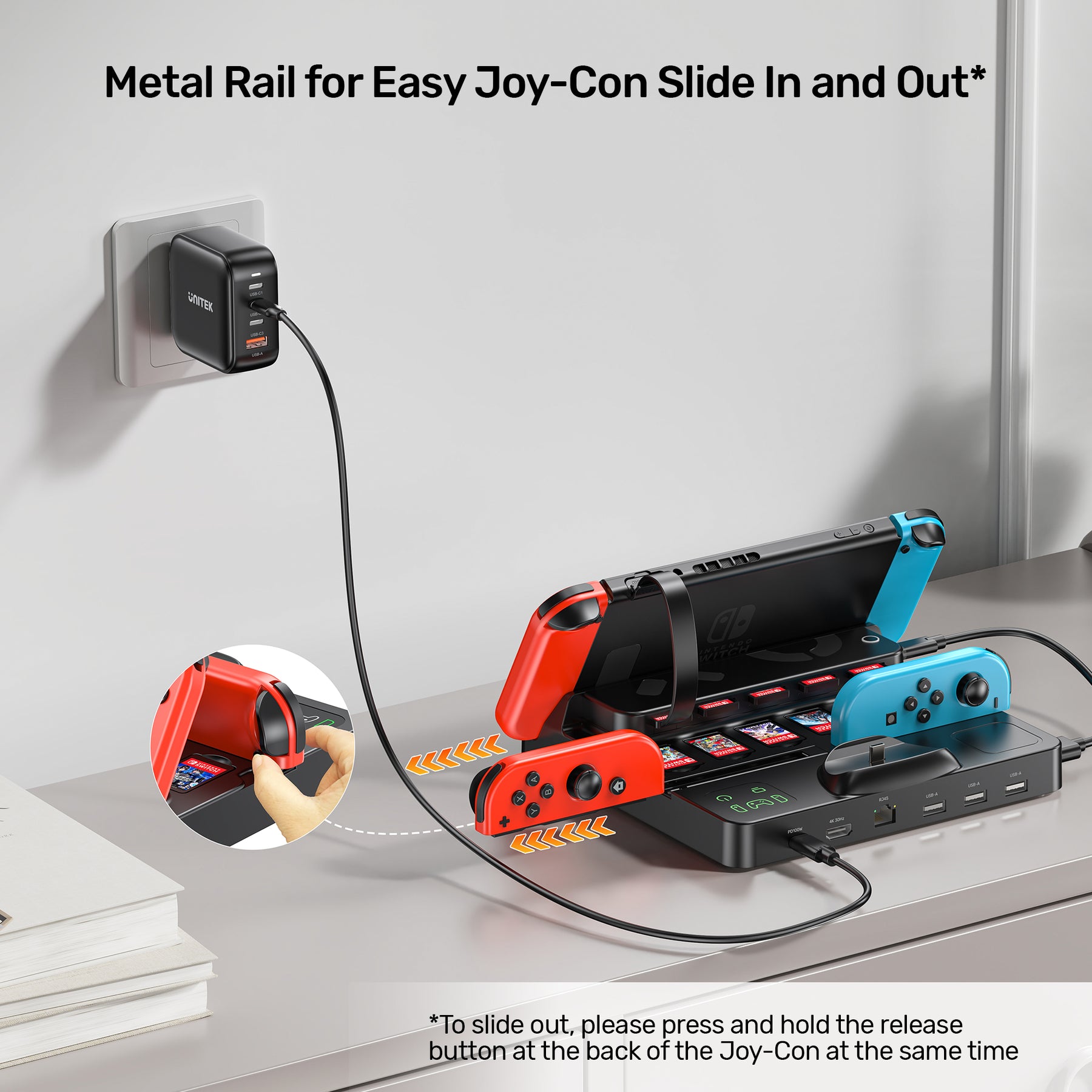 Switch Charging Station with Game Card Reader