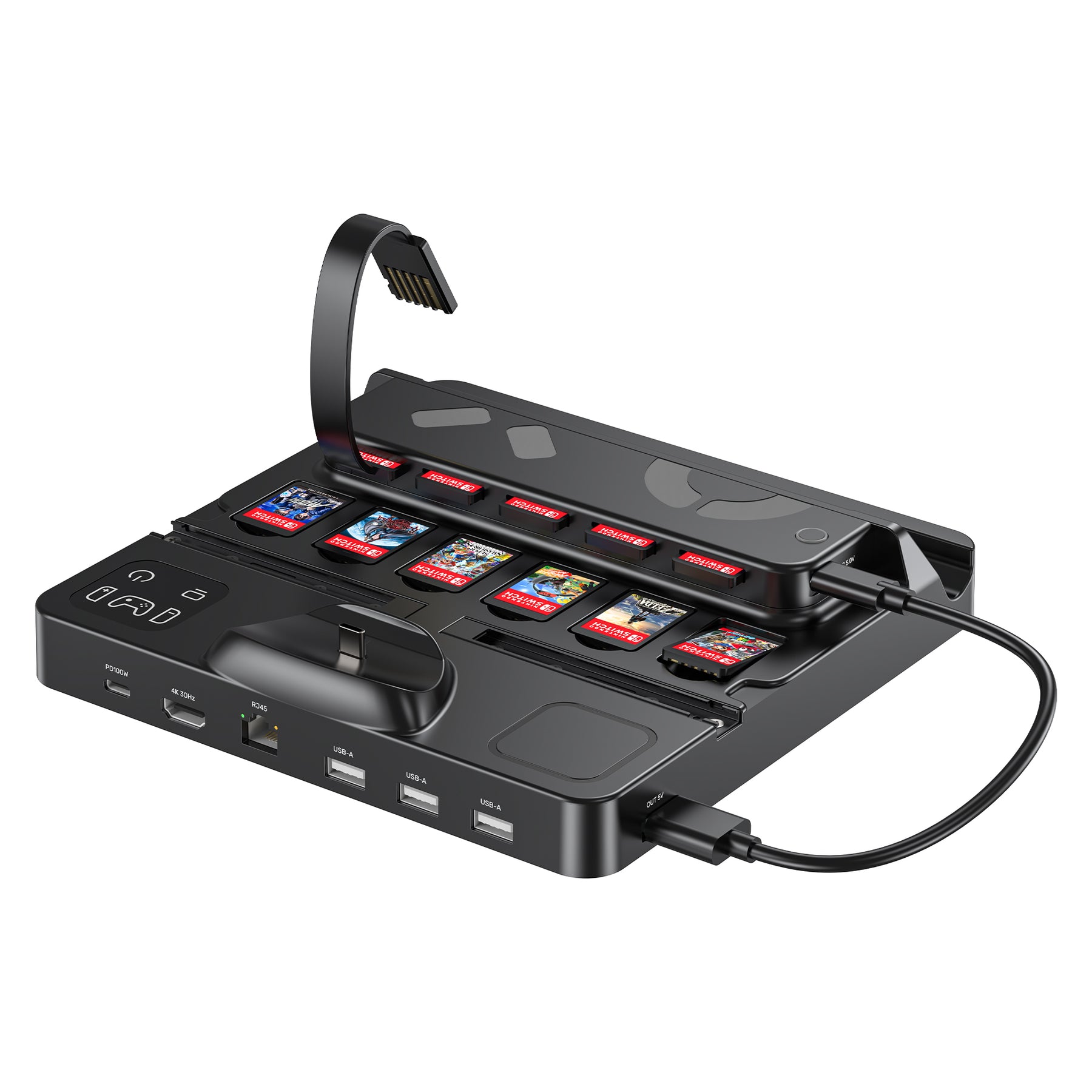 Switch Charging Station with Game Card Reader