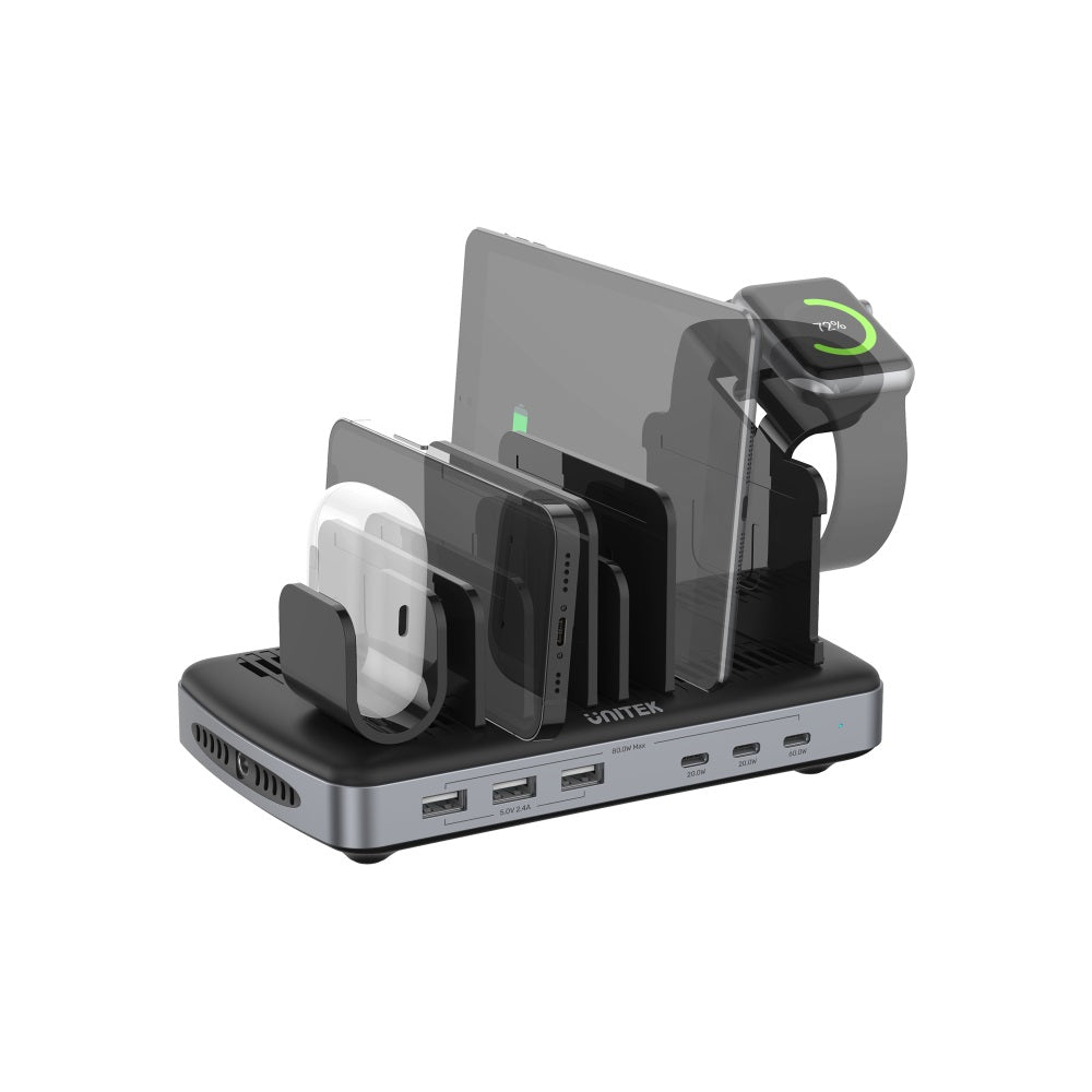 uCharge Station HP6 Multi-Device Charging Station with Wide Compatibility