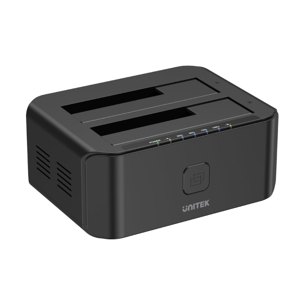 USB 3.0 to SATA III Dual Bay HDD/ SSD Docking Station with UASP & Offline Clone in Black