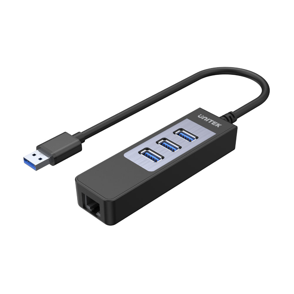 4-in-1 USB 3.0 Ethernet Hub