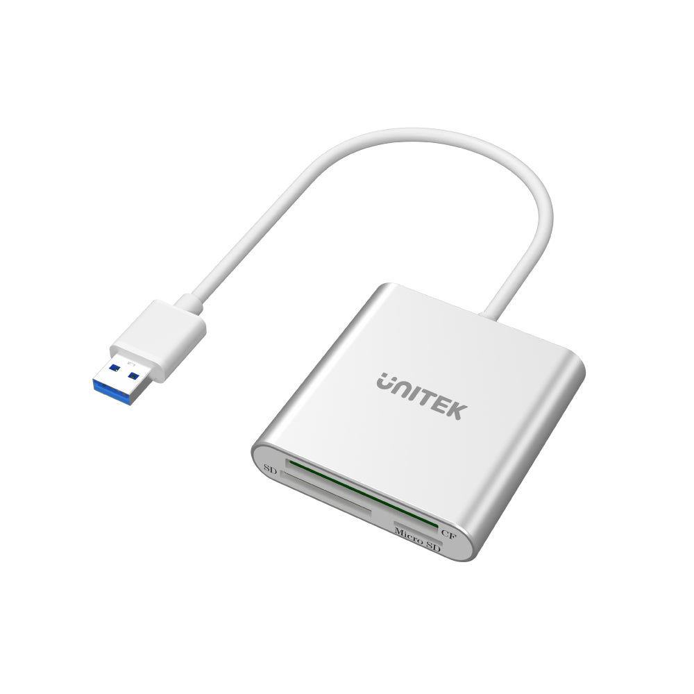 USB 3.0 3-Port Memory Card Reader